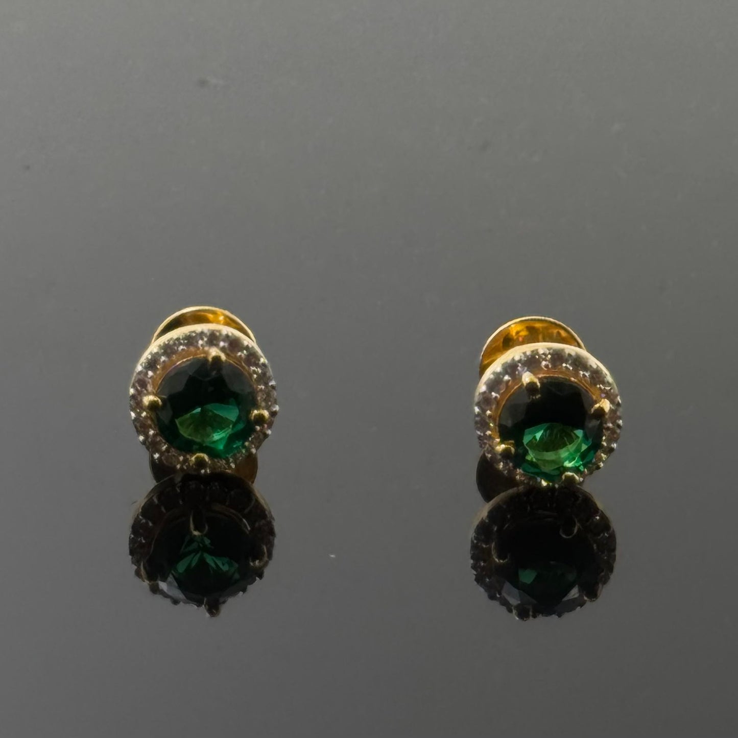 22K Solid Gold Fancy Studs ES84