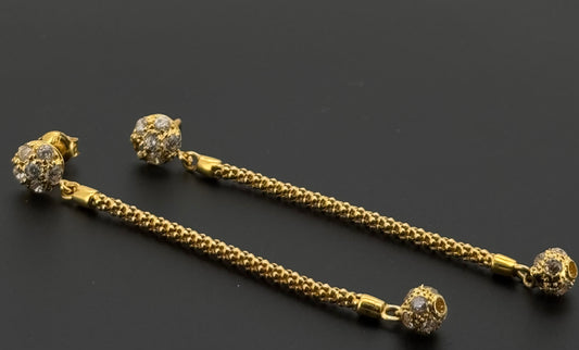 22K Solid Gold Fancy Studs ES849