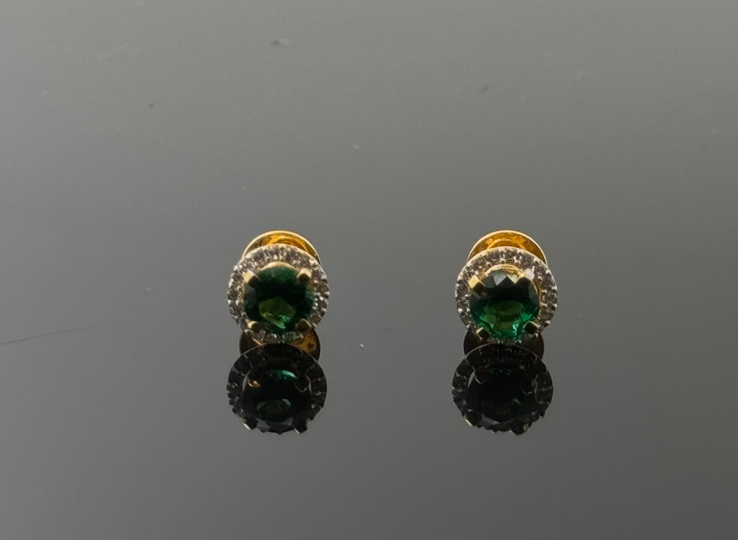 22K Solid Gold Fancy Studs ES85