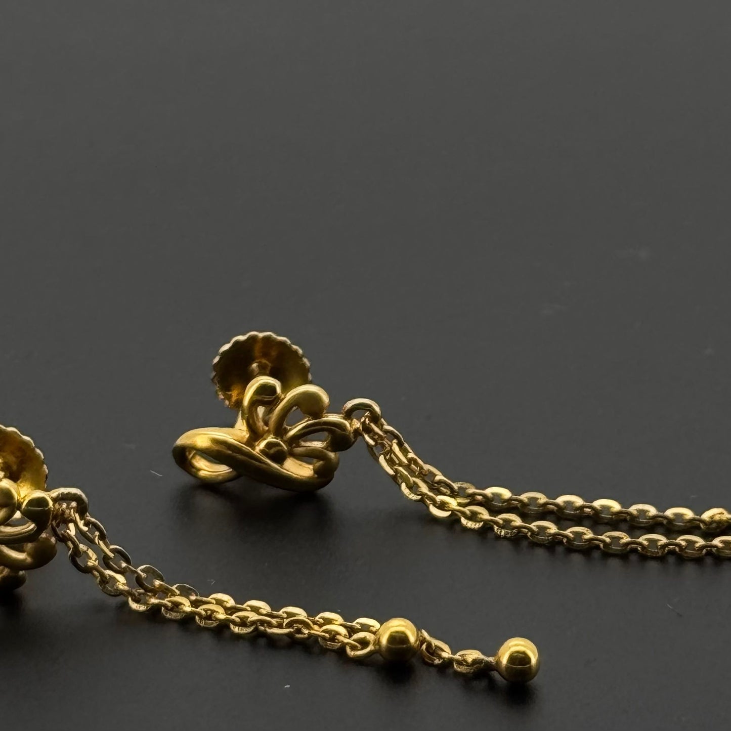 22K Solid Gold Fancy Studs ES851