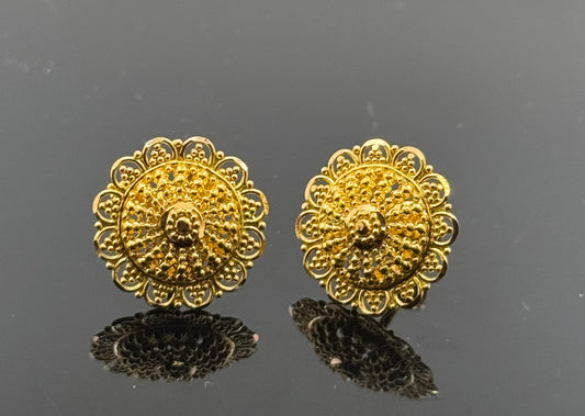 22K Solid Gold Fancy Studs ES9