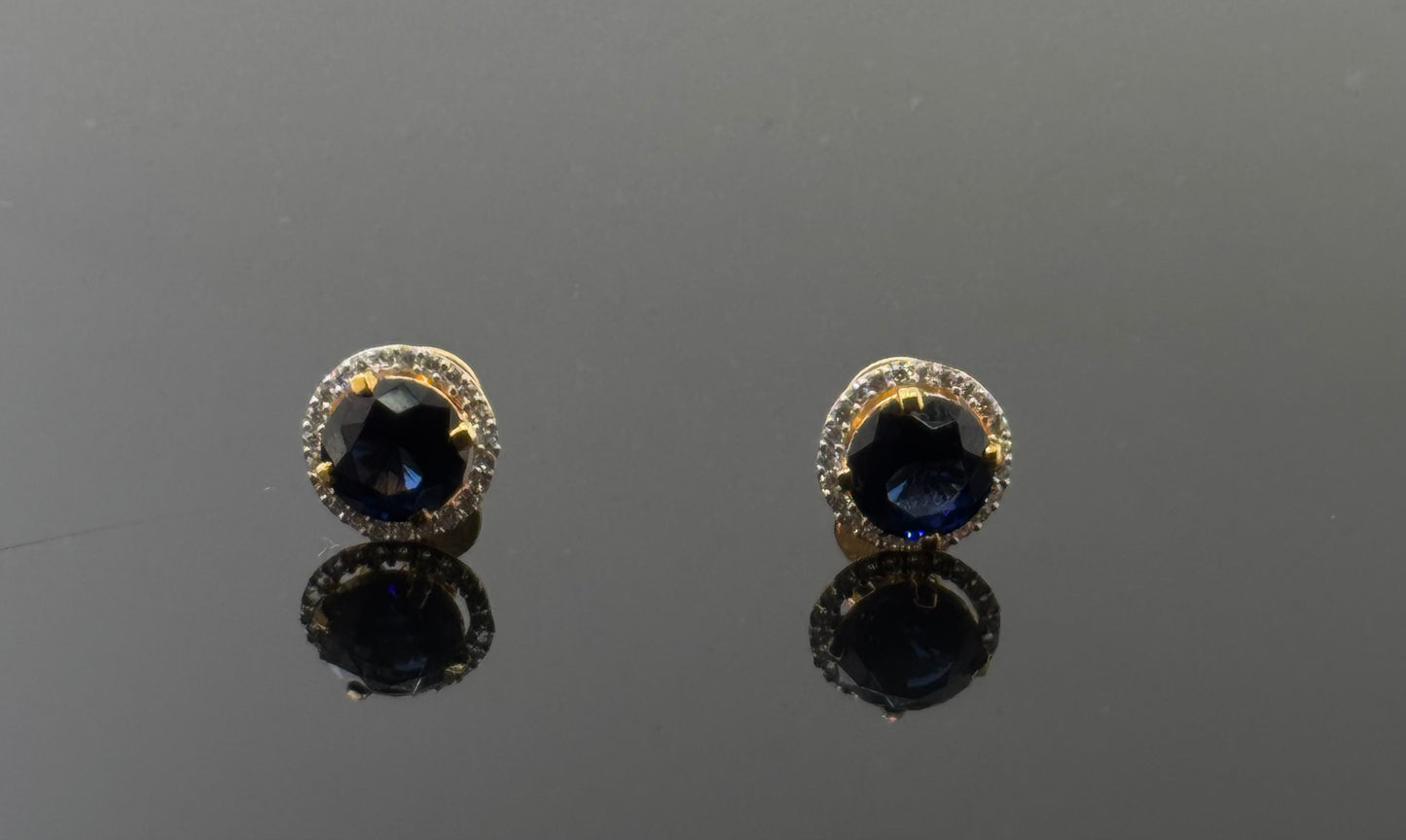 22K Solid Gold Fancy Studs ES92