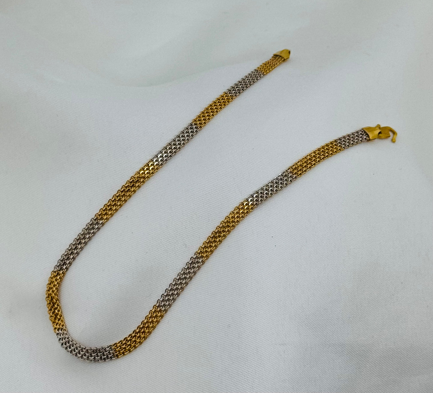 21k Solid Gold Ladies Simple Anklet GA13