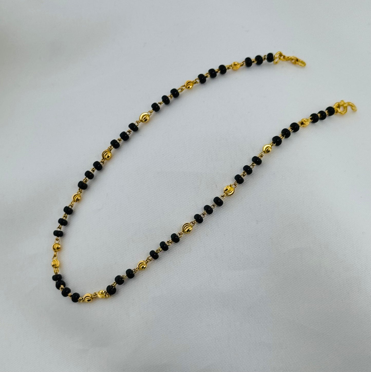 22k Solid Gold Ladies Simple Anklet GA17