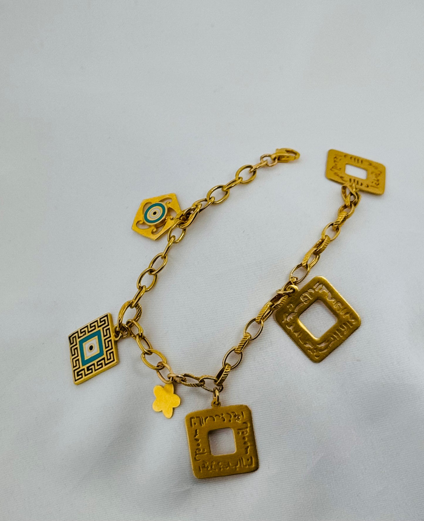 21k Solid Gold Ladies Simple Anklet GA40