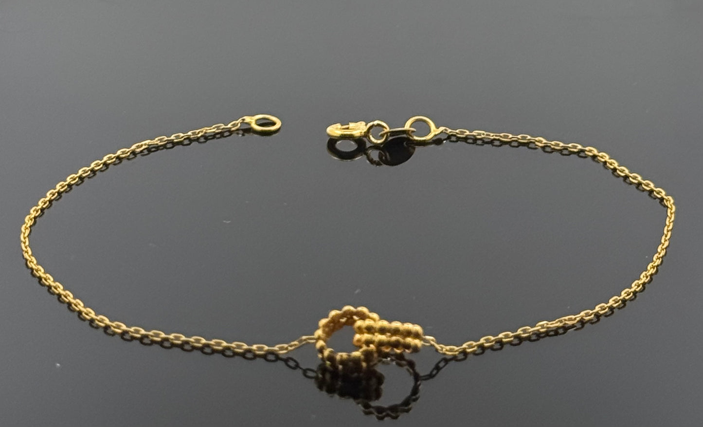 22k Solid Gold Ladies Simple Bracelet GB129