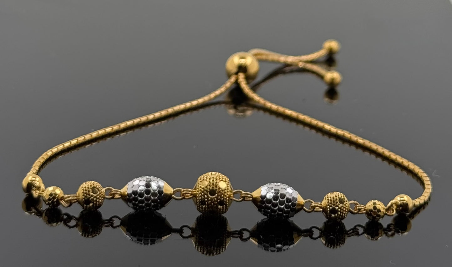 22k Solid Gold Ladies Simple Bracelet GB138