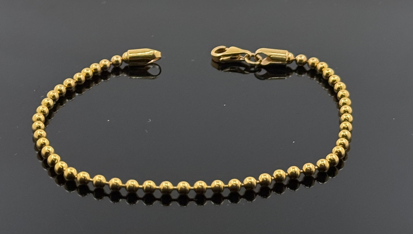 22k Solid Gold Ladies Simple Bracelet GB190