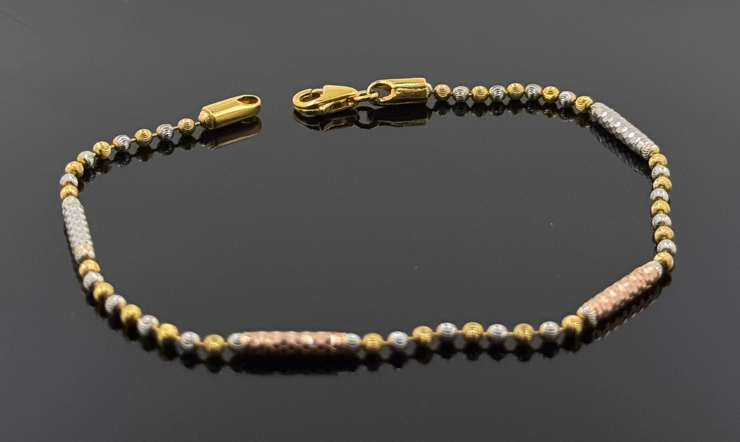 22k Solid Gold Ladies Simple Bracelet GB193