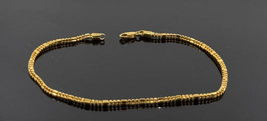 22k Solid Gold Ladies Simple Bracelet GB194
