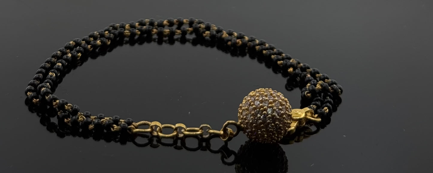 22k Solid Gold Ladies Simple Bracelet GB243