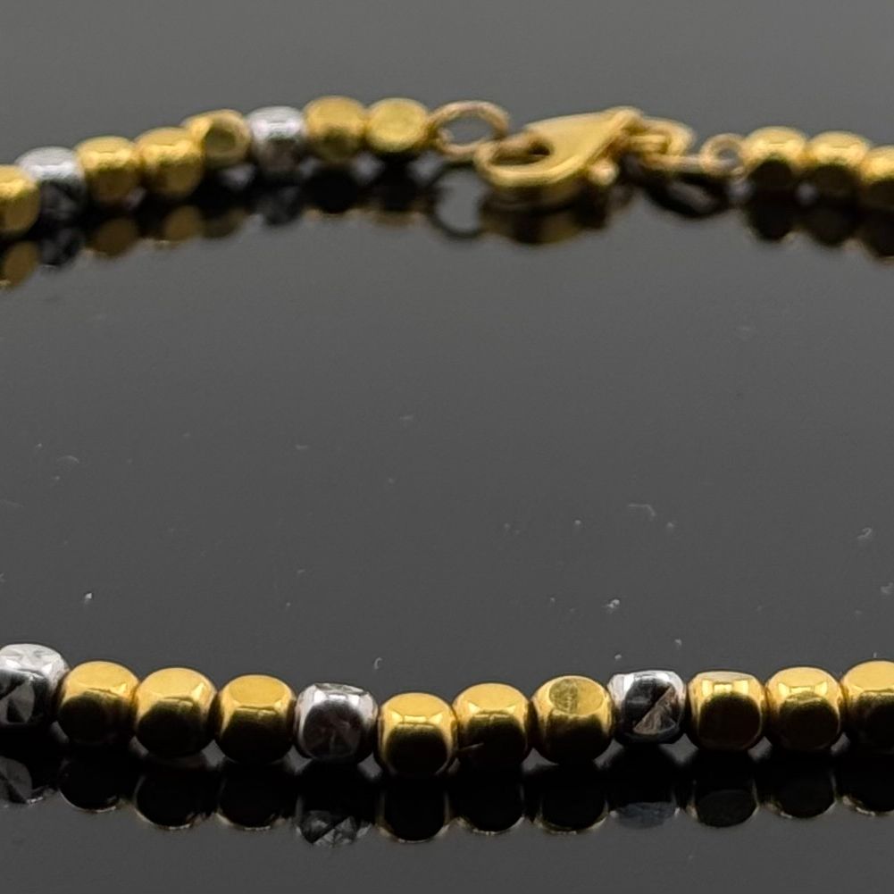 21k Solid Gold Ladies Simple Bracelet GB247