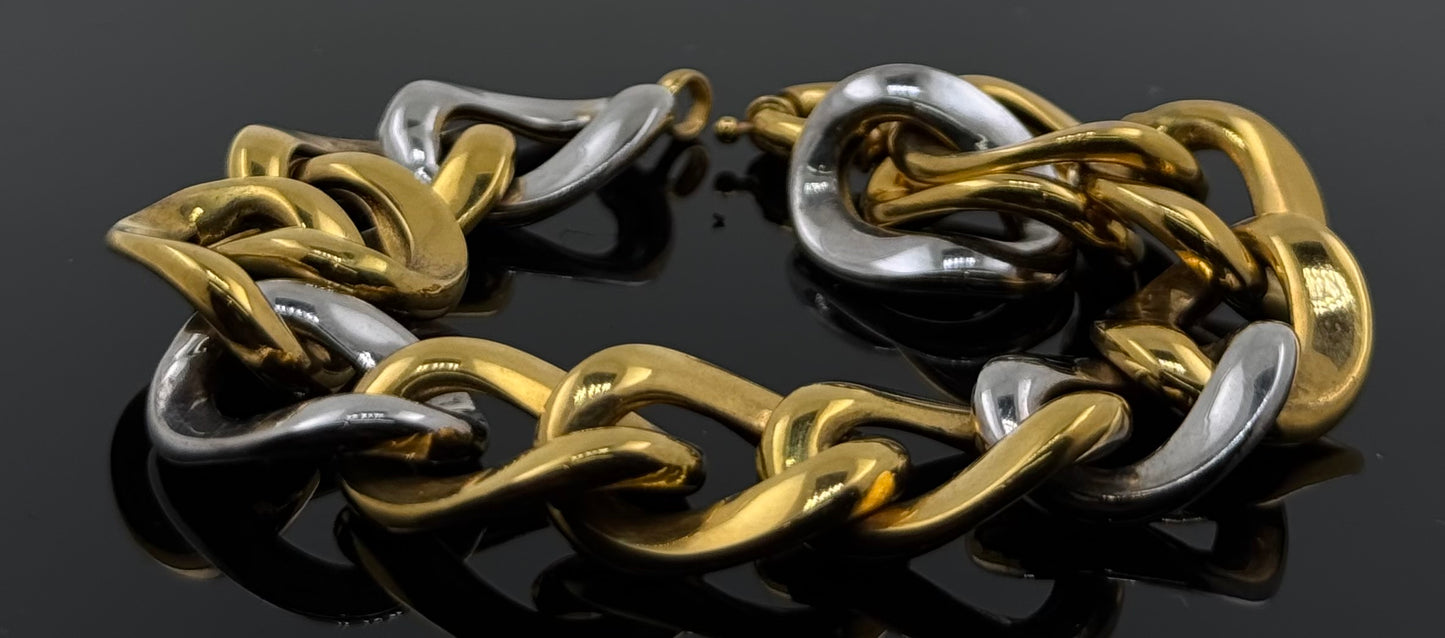 21k Solid Gold Ladies Simple Bracelet GB280