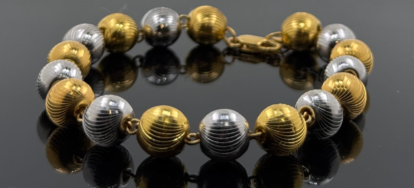 22k Solid Gold Ladies Simple Bracelet GB286