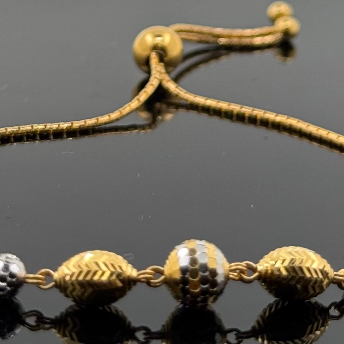 22k Solid Gold Ladies Simple Bracelet GB287