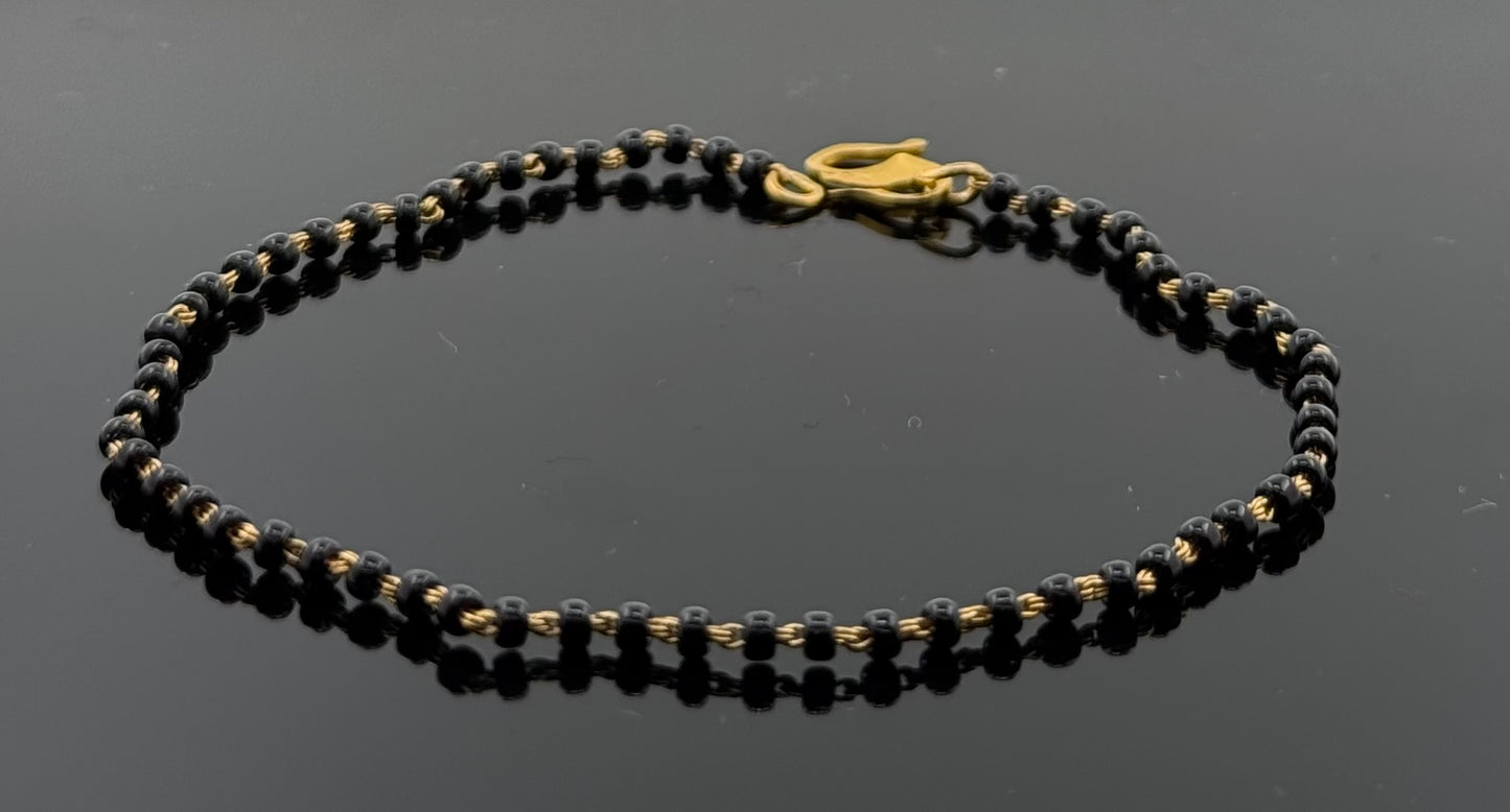 22k Solid Gold Ladies Simple Bracelet GB298