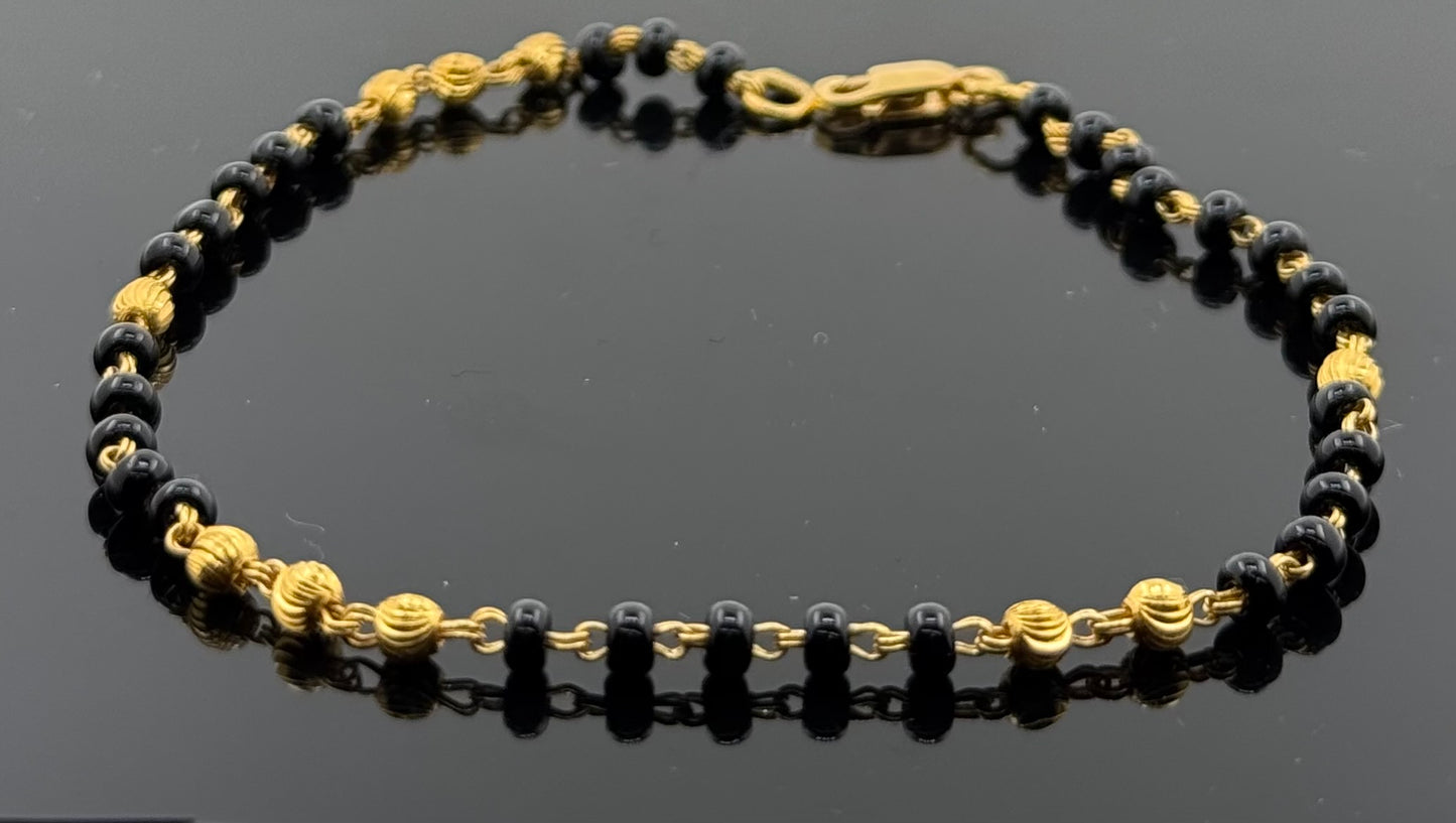 22k Solid Gold Ladies Simple Bracelet GB299