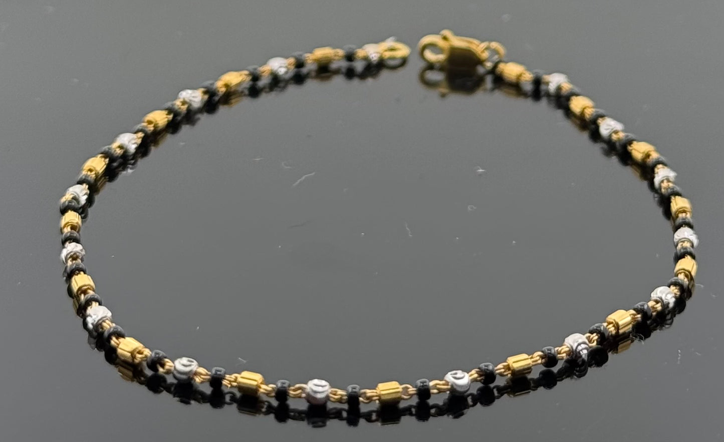 22k Solid Gold Ladies Simple Bracelet GB301