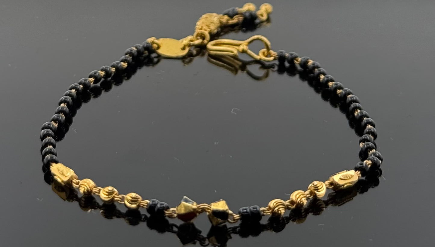 22k Solid Gold Ladies Simple Bracelet GB304