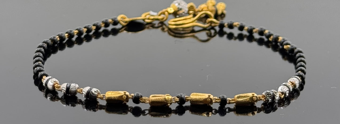 22k Solid Gold Ladies Simple Bracelet GB305