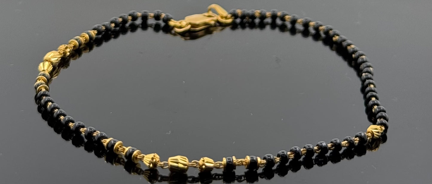 22k Solid Gold Ladies Simple Bracelet GB310