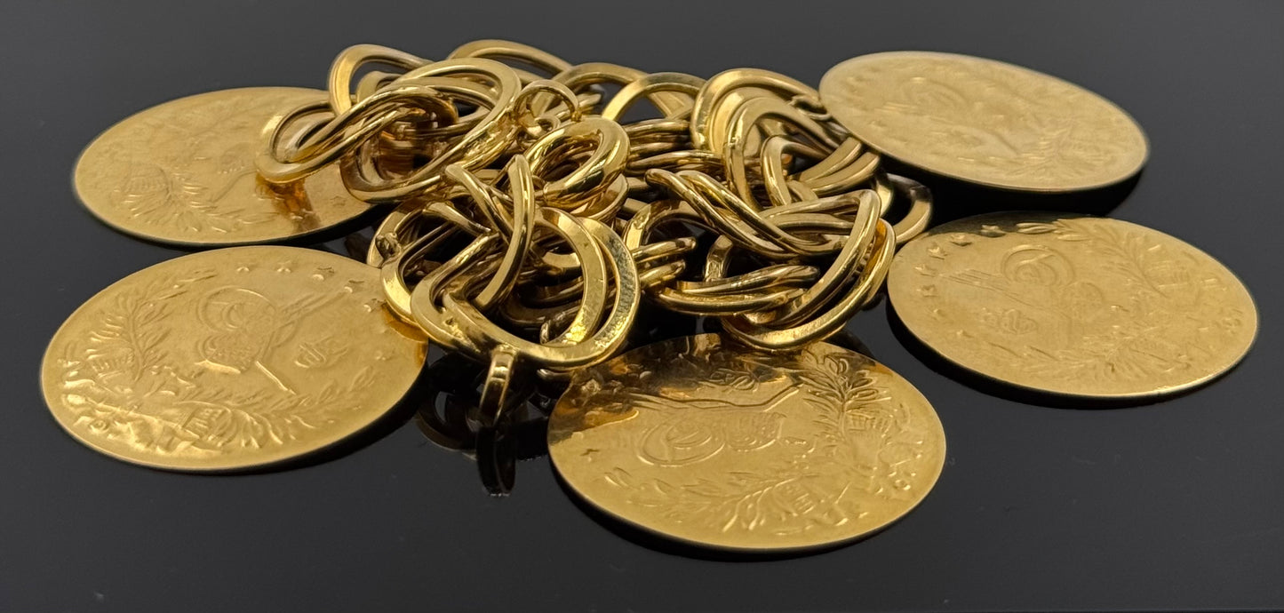 21k Solid Gold Ladies Simple Bracelet GB327