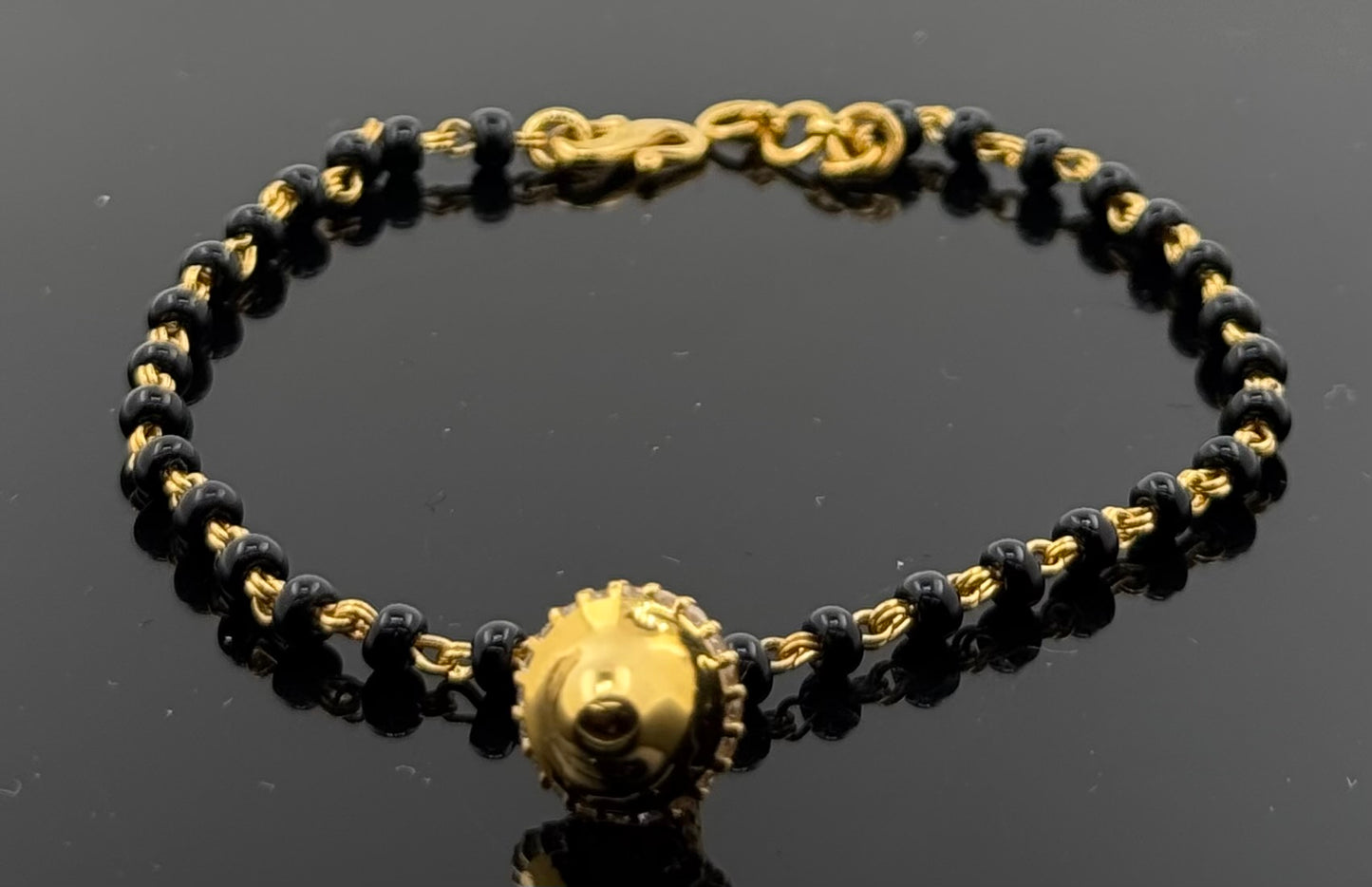 22k Solid Gold Ladies Simple Bracelet GB415