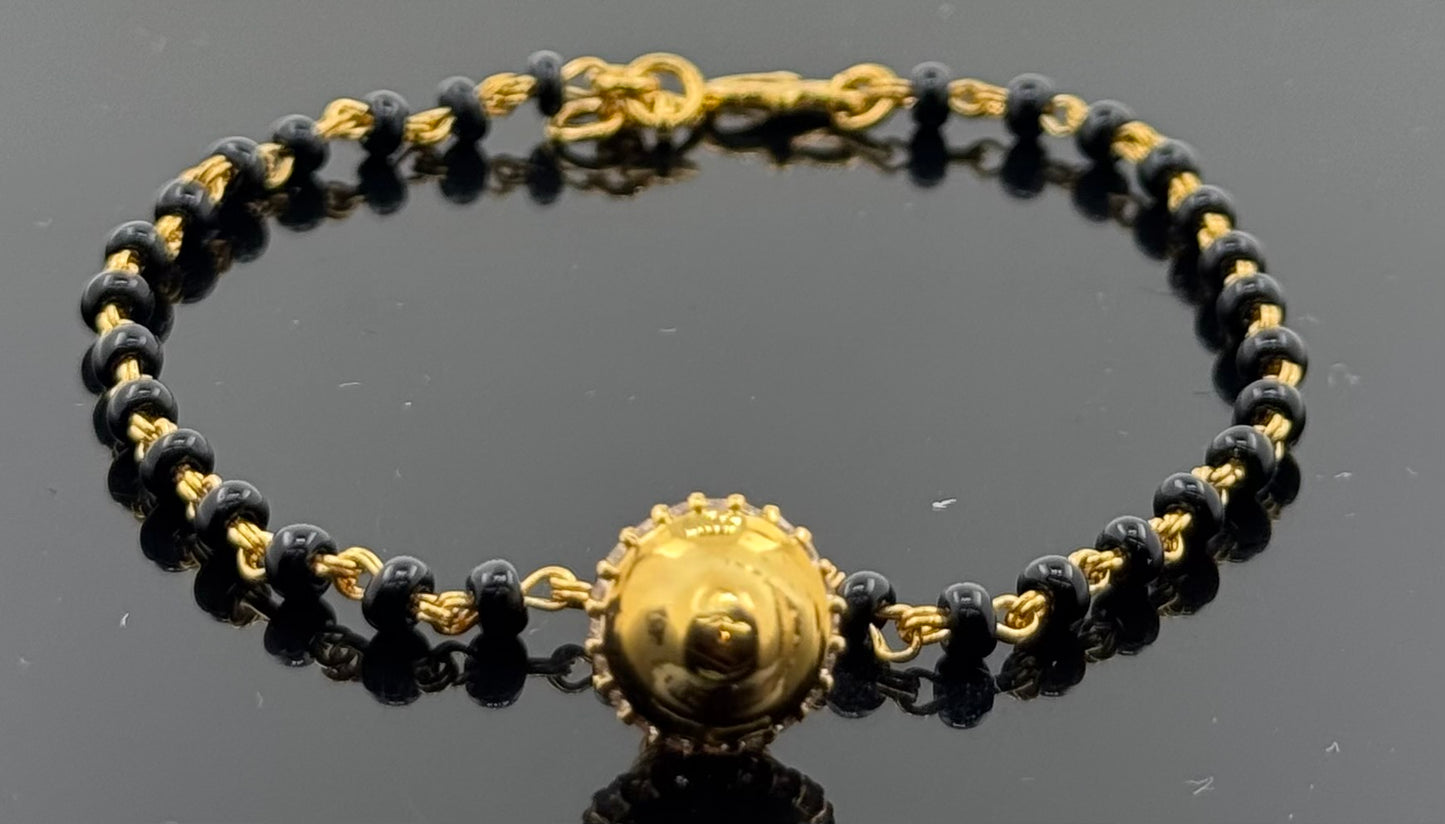 22k Solid Gold Ladies Simple Bracelet GB417