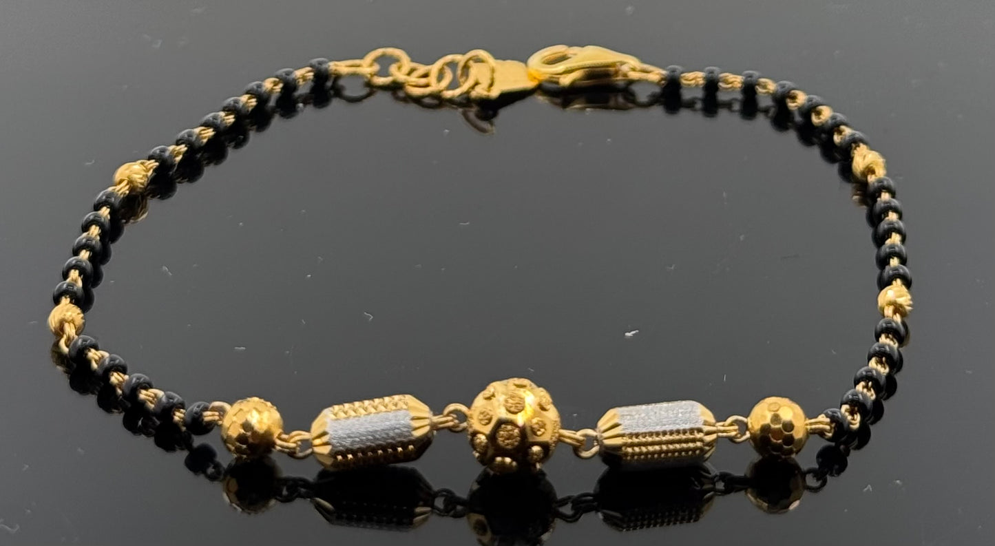 22k Solid Gold Ladies Simple Bracelet GB418