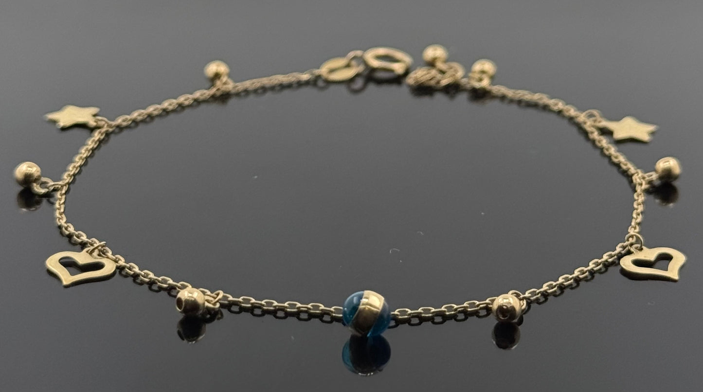 10k Solid Gold Ladies Simple Bracelet GB451