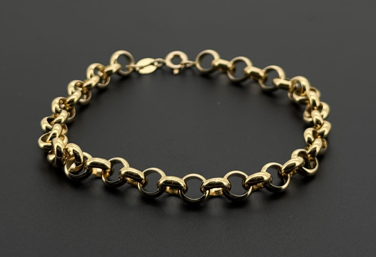 18k Solid Gold Ladies Simple Bracelet GB518
