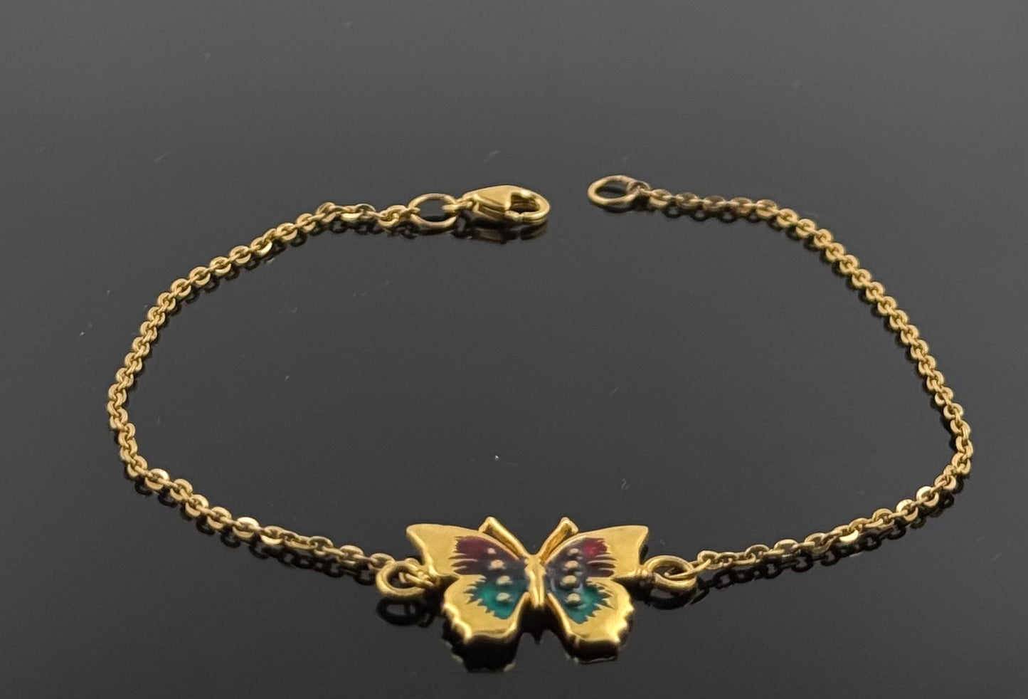 22k Solid Gold Ladies Simple Bracelet GB68