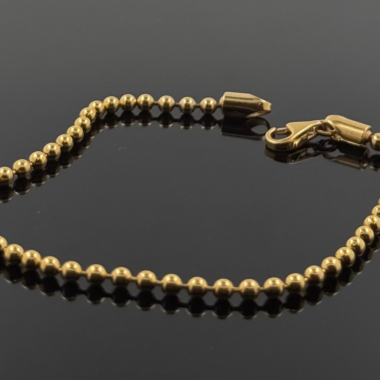 22k Solid Gold Ladies Simple Bracelet GB73