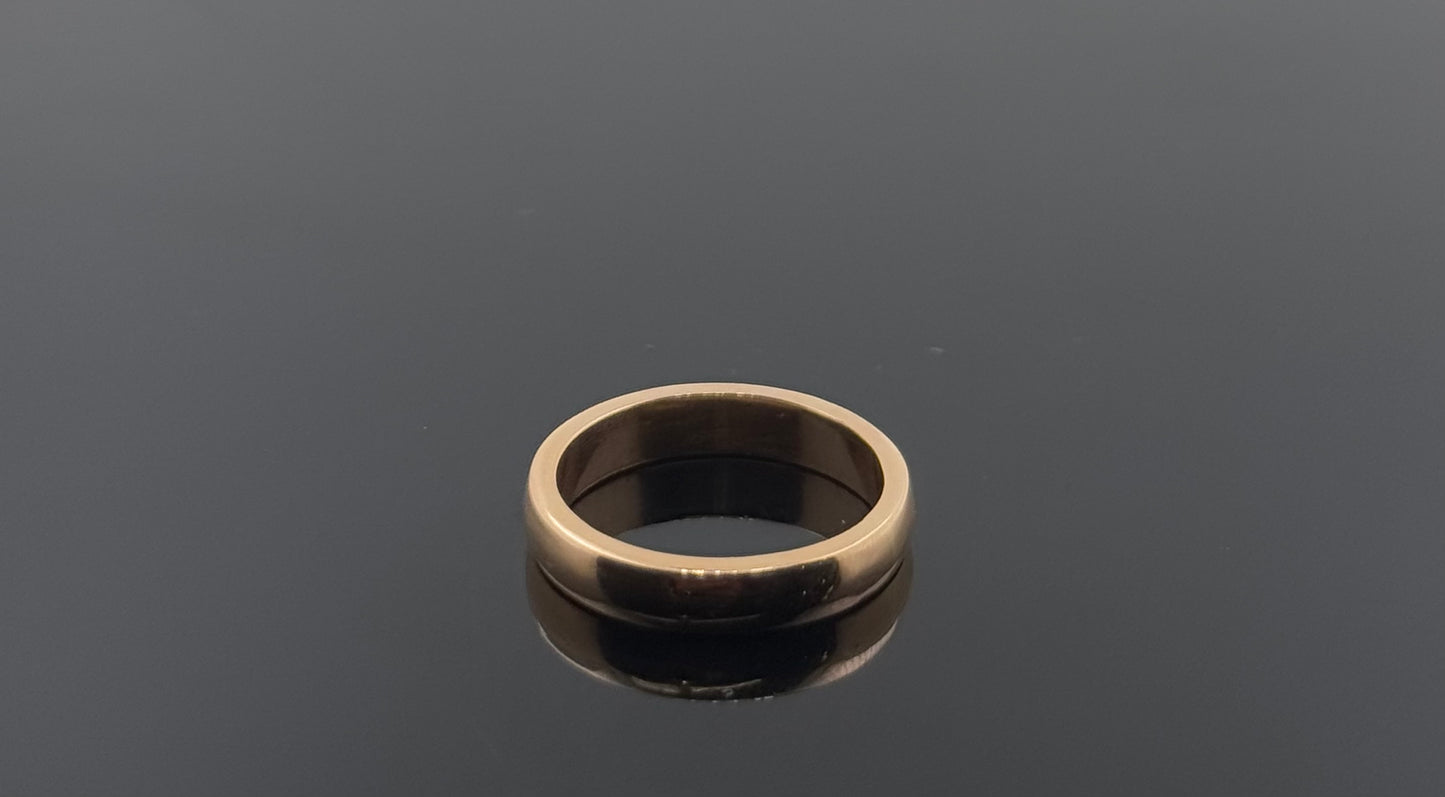 18k Solid Gold Ladies Simple Ring GR1000