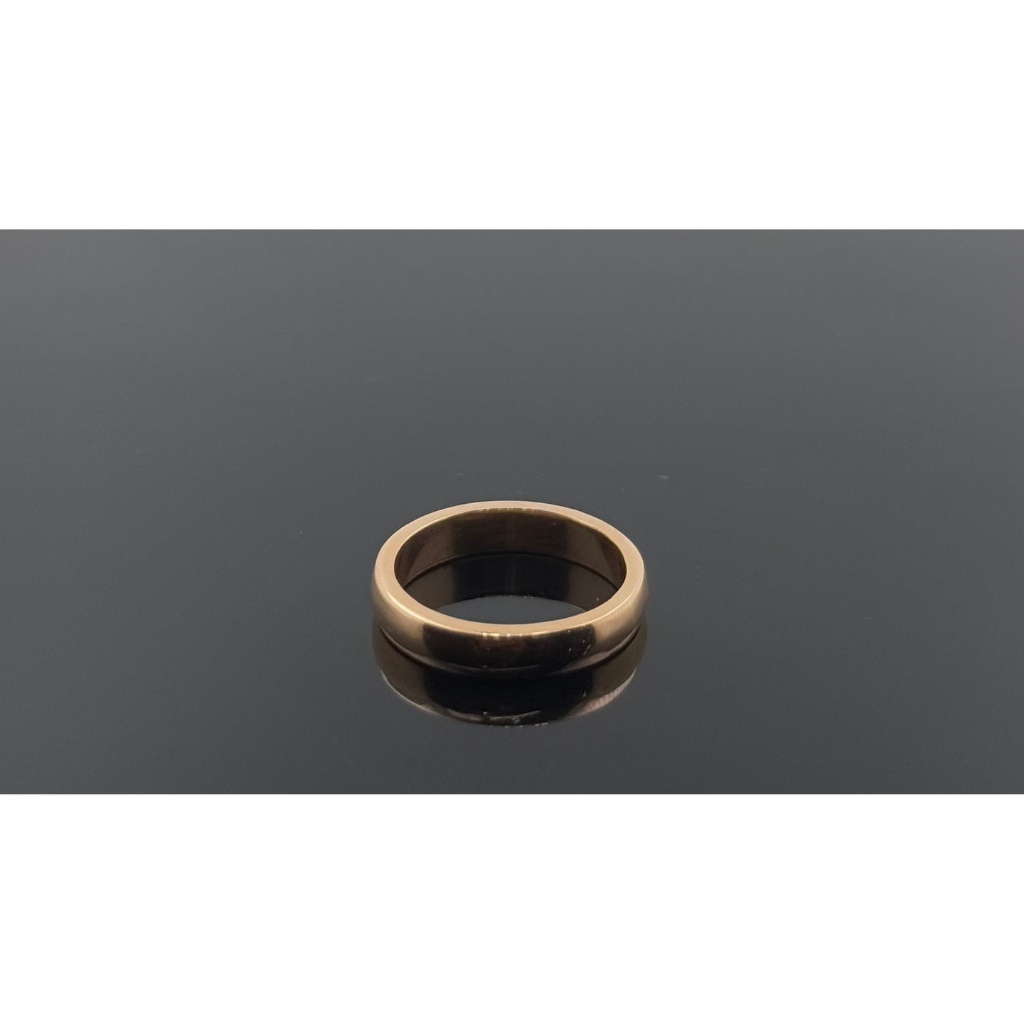 18k Solid Gold Ladies Simple Ring GR1000