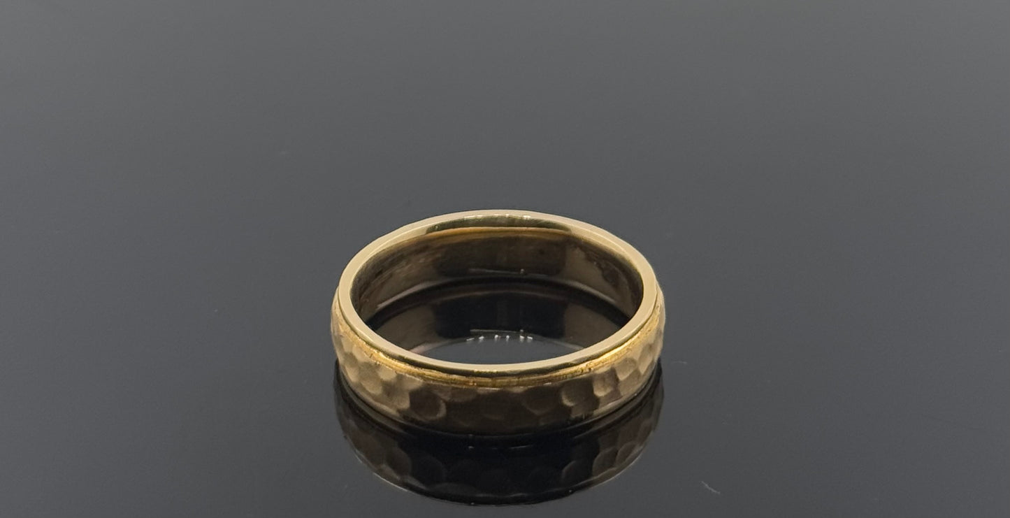 18k Solid Gold Ladies Simple Ring GR1005