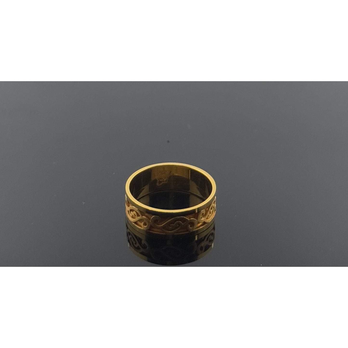 21k Solid Gold Ladies Simple Ring GR1039