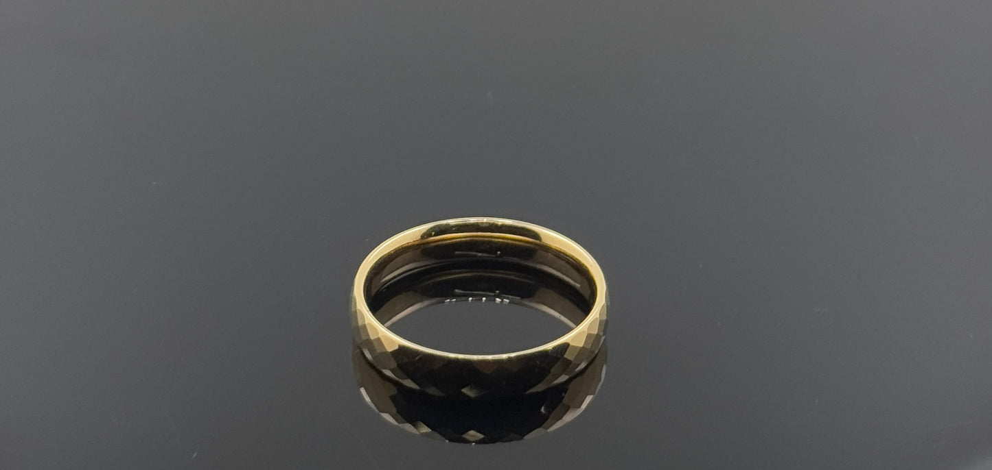 18k Solid Gold Ladies Simple Ring GR1048