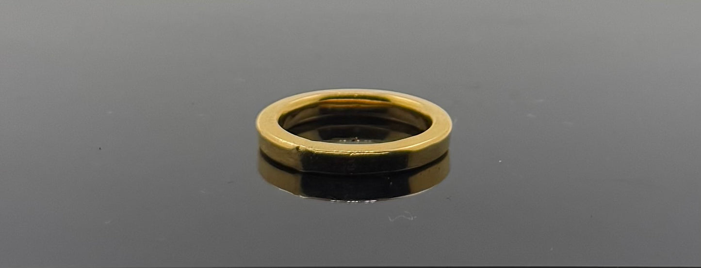 22k Solid Gold Ladies Simple Ring GR1088