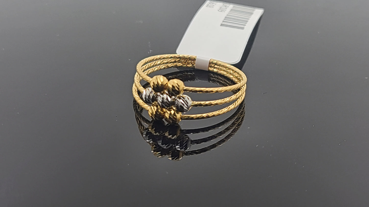 22k Solid Gold Ladies Simple Ring GR109