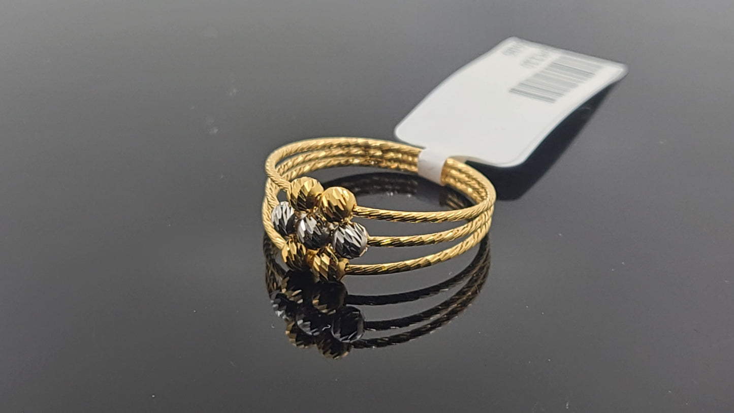 22k Solid Gold Ladies Simple Ring GR110