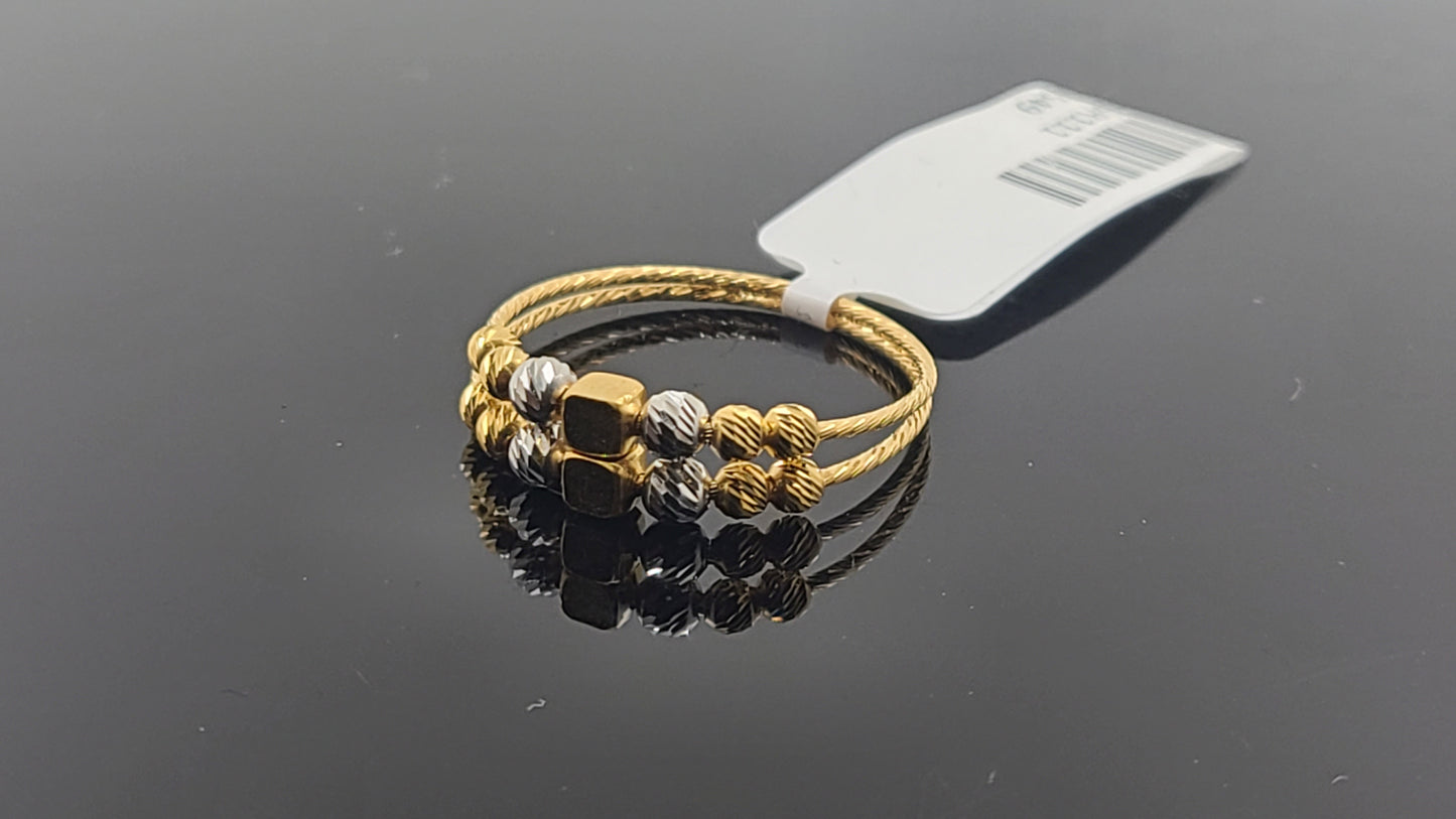 22k Solid Gold Ladies Simple Ring GR111