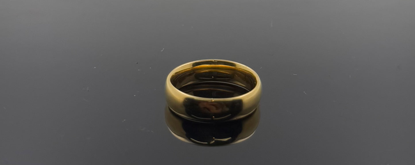 18k Solid Gold Ladies Simple Ring GR1115