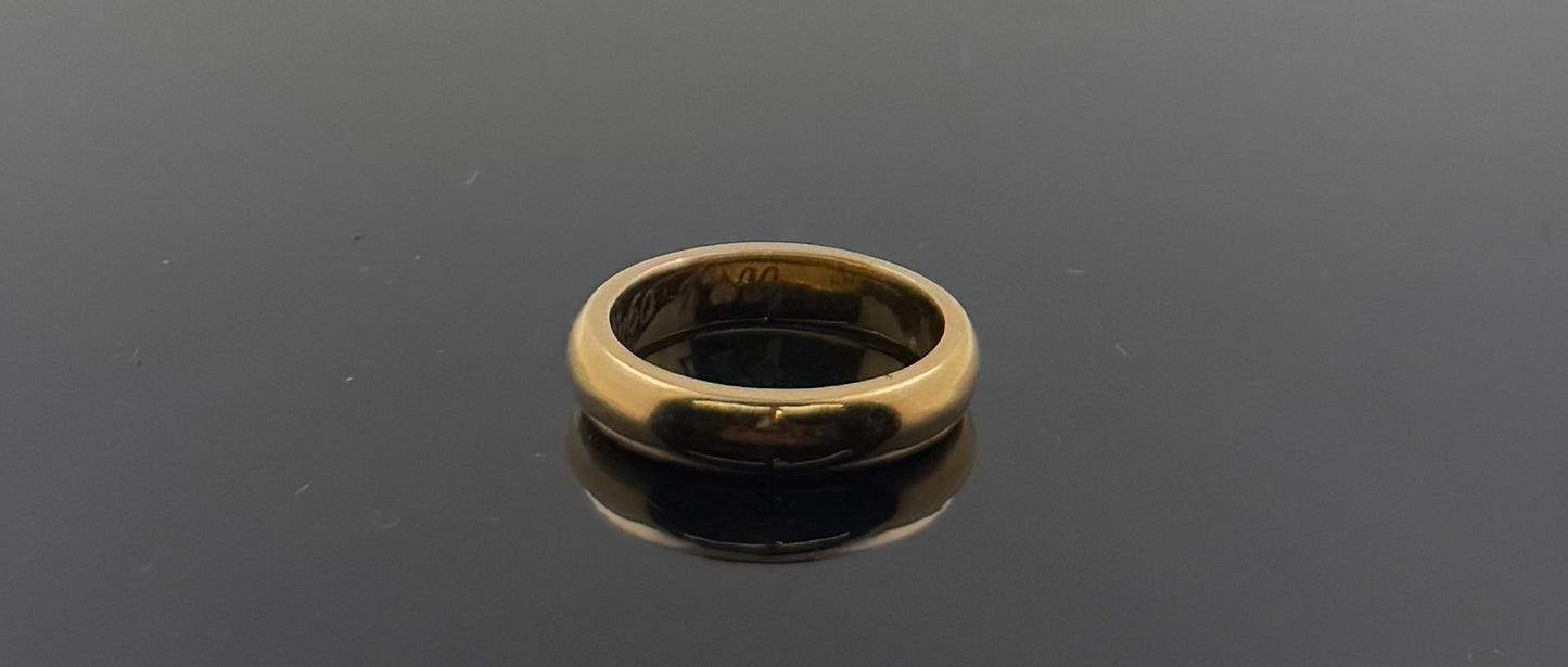 18k Solid Gold Ladies Simple Ring GR1117