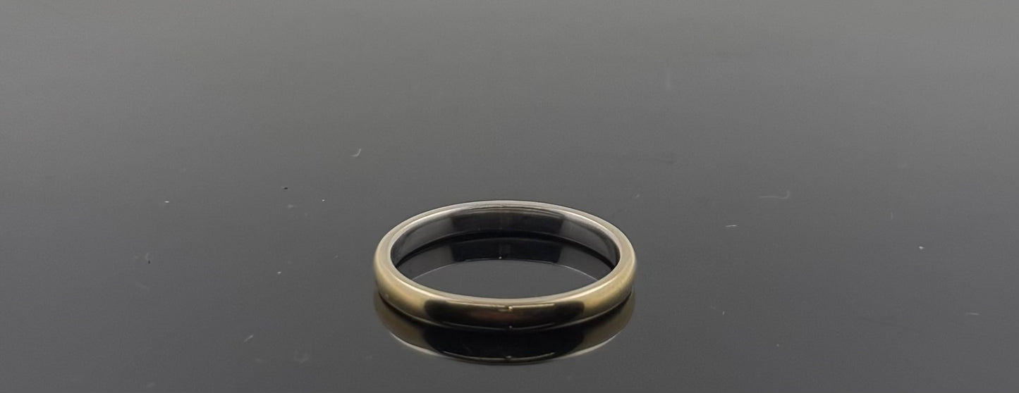 18k Solid Gold Ladies Simple Ring GR1118
