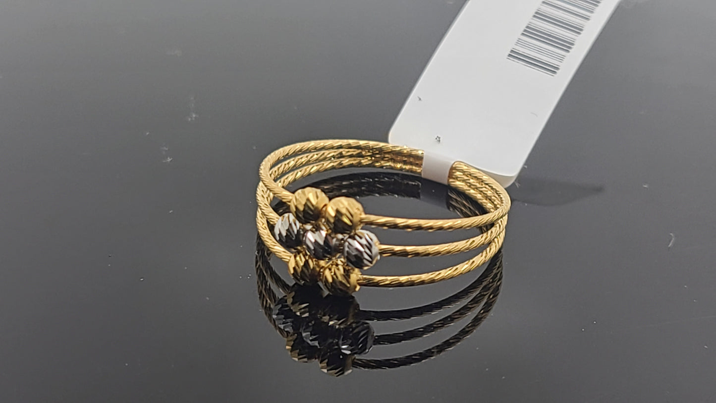 22k Solid Gold Ladies Simple Ring GR113