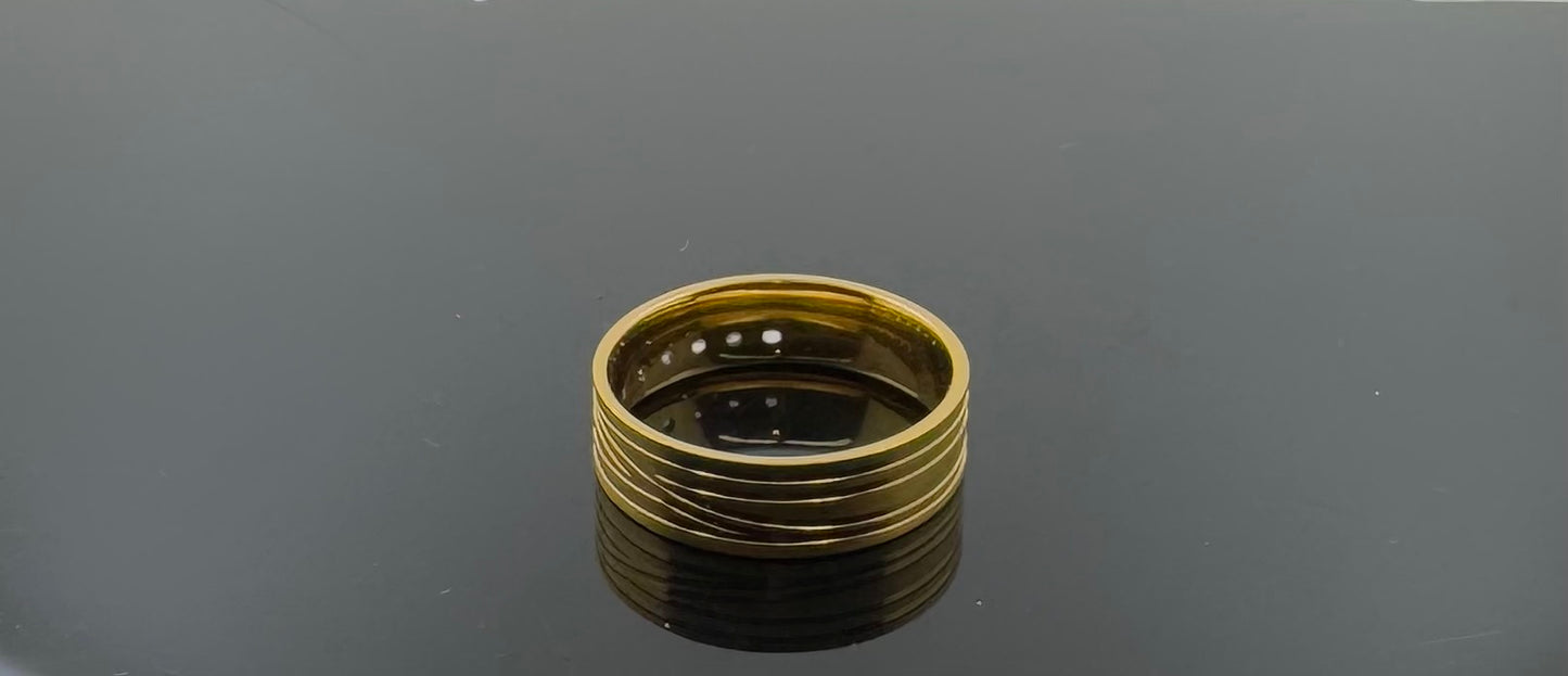 22k Solid Gold Ladies Simple Ring GR1132