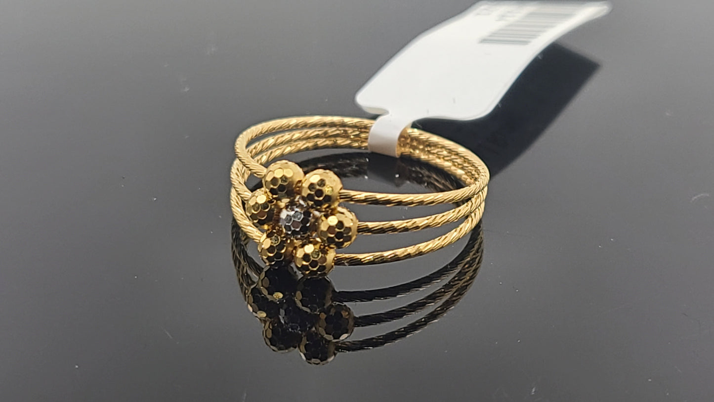 22k Solid Gold Ladies Simple Ring GR114