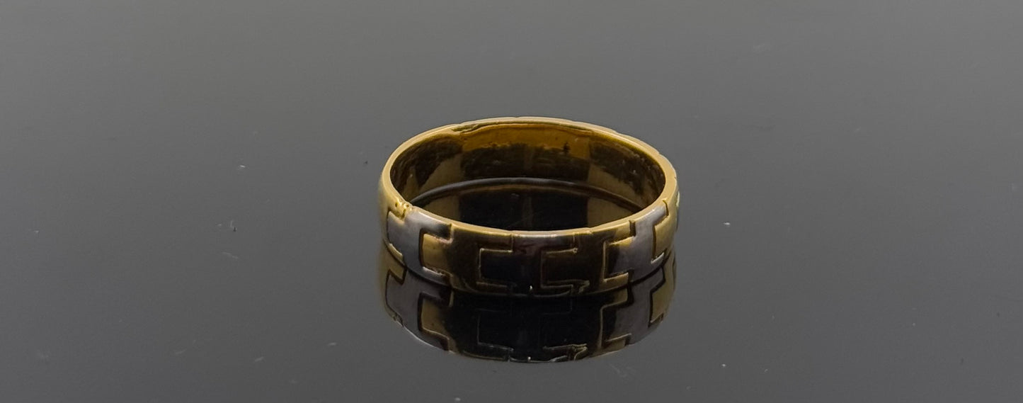 22k Solid Gold Ladies Simple Ring GR1140