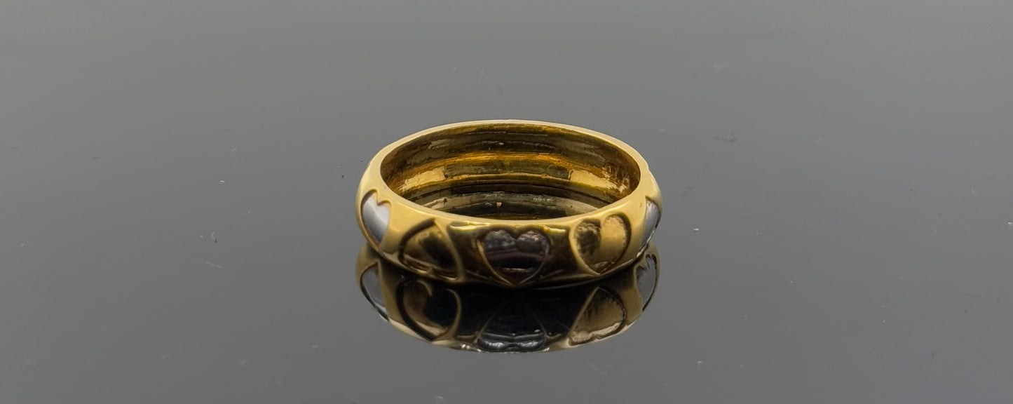 22k Solid Gold Ladies Simple Ring GR1141